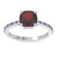 Pave Cushion Opaza Ring