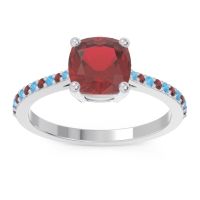 Pave Cushion Opaza Ring