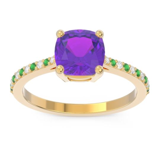 Pave Cushion Opaza Ring