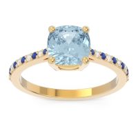 Pave Cushion Opaza Ring