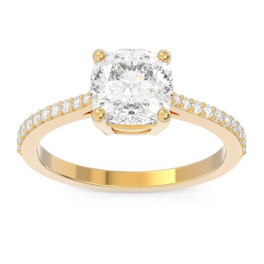 Pave Cushion Opaza Ring