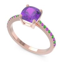 Pave Cushion Opaza Ring