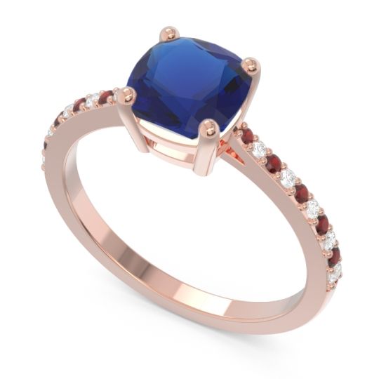 Pave Cushion Opaza Ring