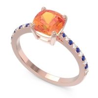 Pave Cushion Opaza Ring