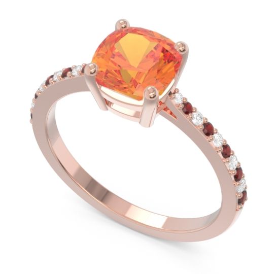 Pave Cushion Opaza Ring