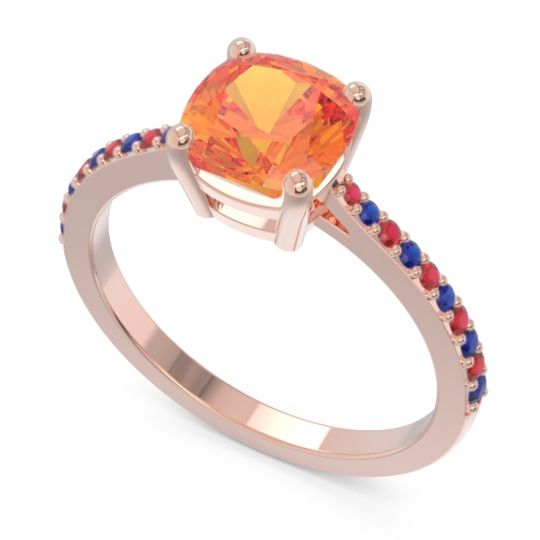 Pave Cushion Opaza Ring