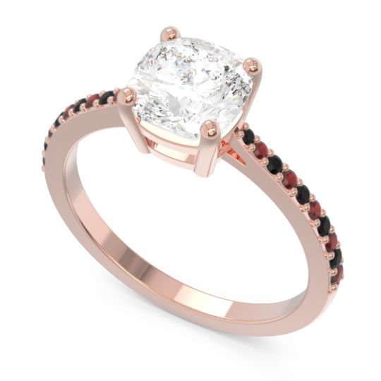 Pave Cushion Opaza Ring