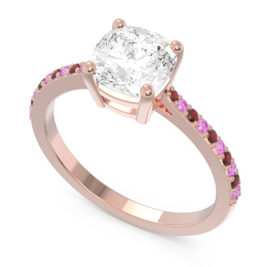 Pave Cushion Opaza Ring