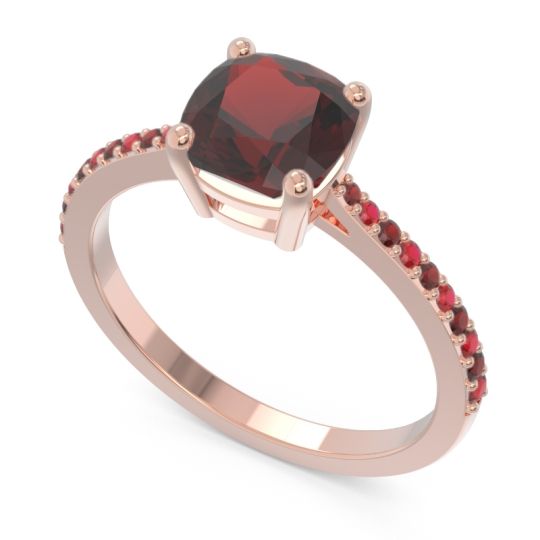 Pave Cushion Opaza Ring