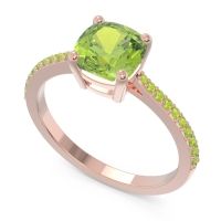 Pave Cushion Opaza Ring