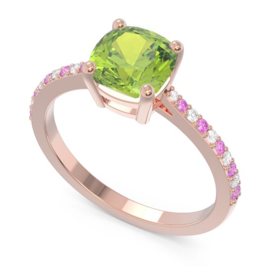 Pave Cushion Opaza Ring