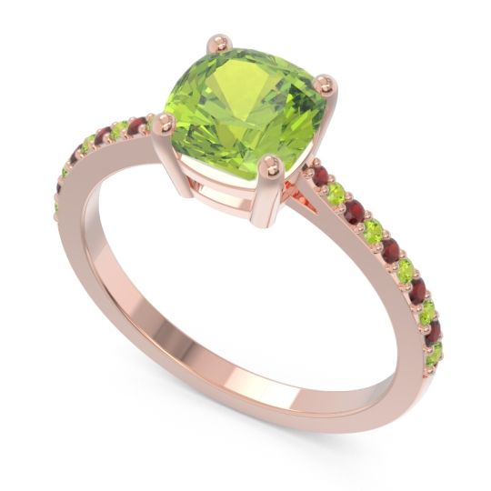 Pave Cushion Opaza Ring