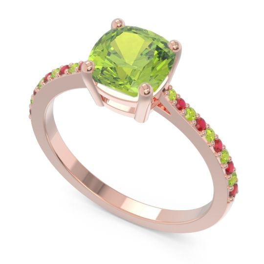 Pave Cushion Opaza Ring