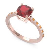 Pave Cushion Opaza Ring