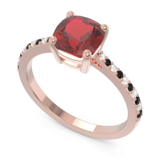 Pave Cushion Opaza Ring