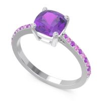 Pave Cushion Opaza Ring