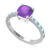 Pave Cushion Opaza Ring