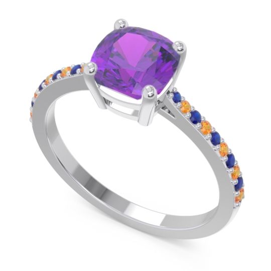 Pave Cushion Opaza Ring