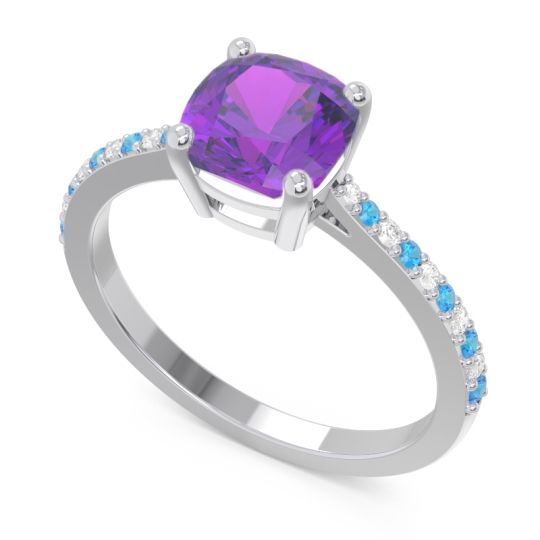 Pave Cushion Opaza Ring