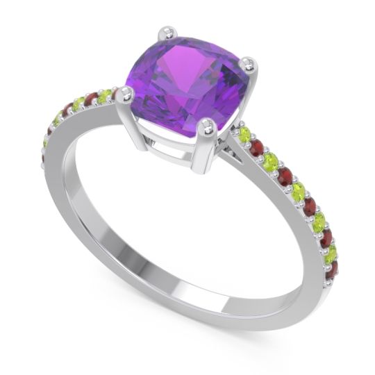 Pave Cushion Opaza Ring