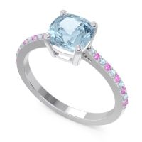 Pave Cushion Opaza Ring