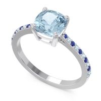 Pave Cushion Opaza Ring