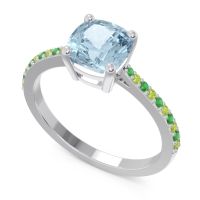 Pave Cushion Opaza Ring