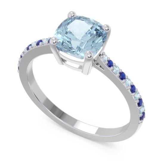 Pave Cushion Opaza Ring