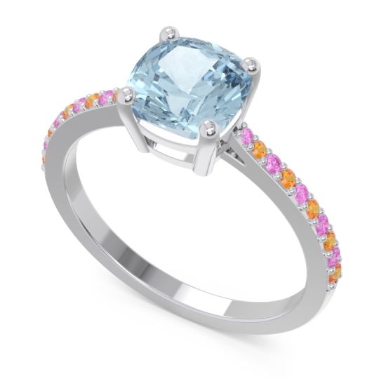 Pave Cushion Opaza Ring