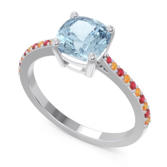 Pave Cushion Opaza Ring