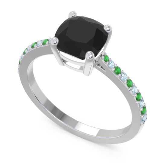 Pave Cushion Opaza Ring