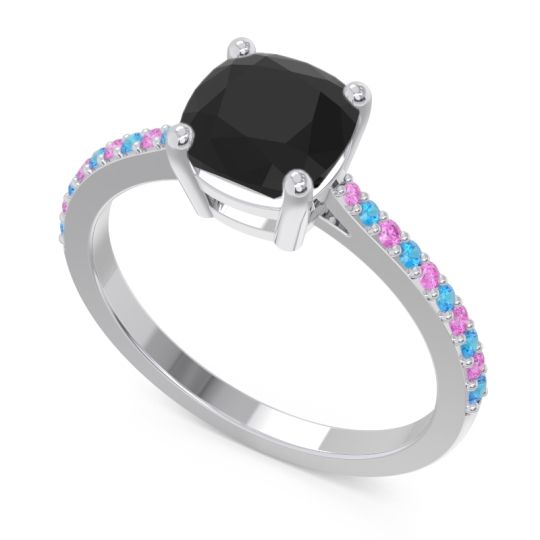 Pave Cushion Opaza Ring