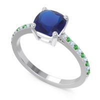 Pave Cushion Opaza Ring
