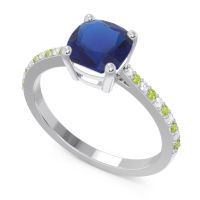 Pave Cushion Opaza Ring