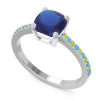 Pave Cushion Opaza Ring