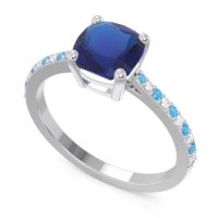 Pave Cushion Opaza Ring