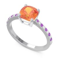 Pave Cushion Opaza Ring