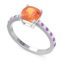 Pave Cushion Opaza Ring