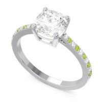 Pave Cushion Opaza Ring