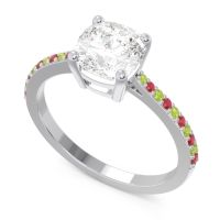 Pave Cushion Opaza Ring