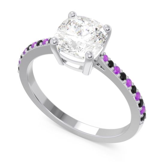 Pave Cushion Opaza Ring