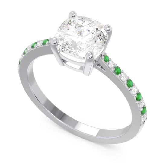 Pave Cushion Opaza Ring