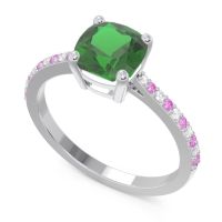Pave Cushion Opaza Ring