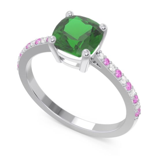 Pave Cushion Opaza Ring