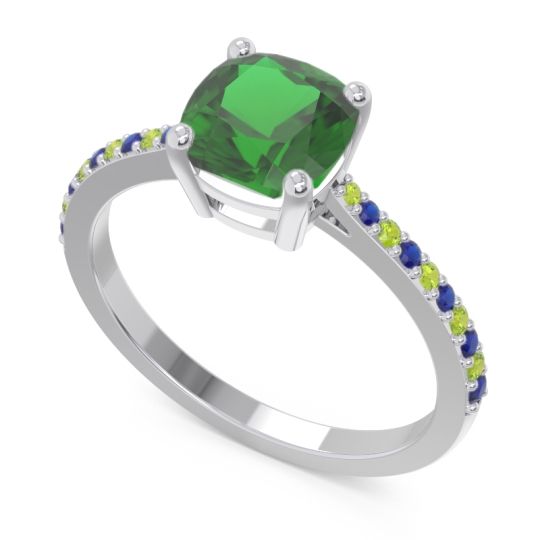 Pave Cushion Opaza Ring