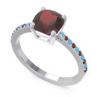 Pave Cushion Opaza Ring