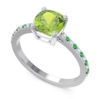 Pave Cushion Opaza Ring