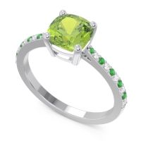 Pave Cushion Opaza Ring