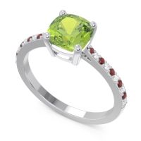 Pave Cushion Opaza Ring