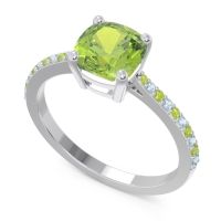 Pave Cushion Opaza Ring